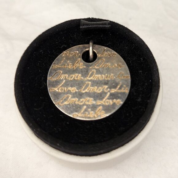 silver coin love language pendant - Picture 7 of 8